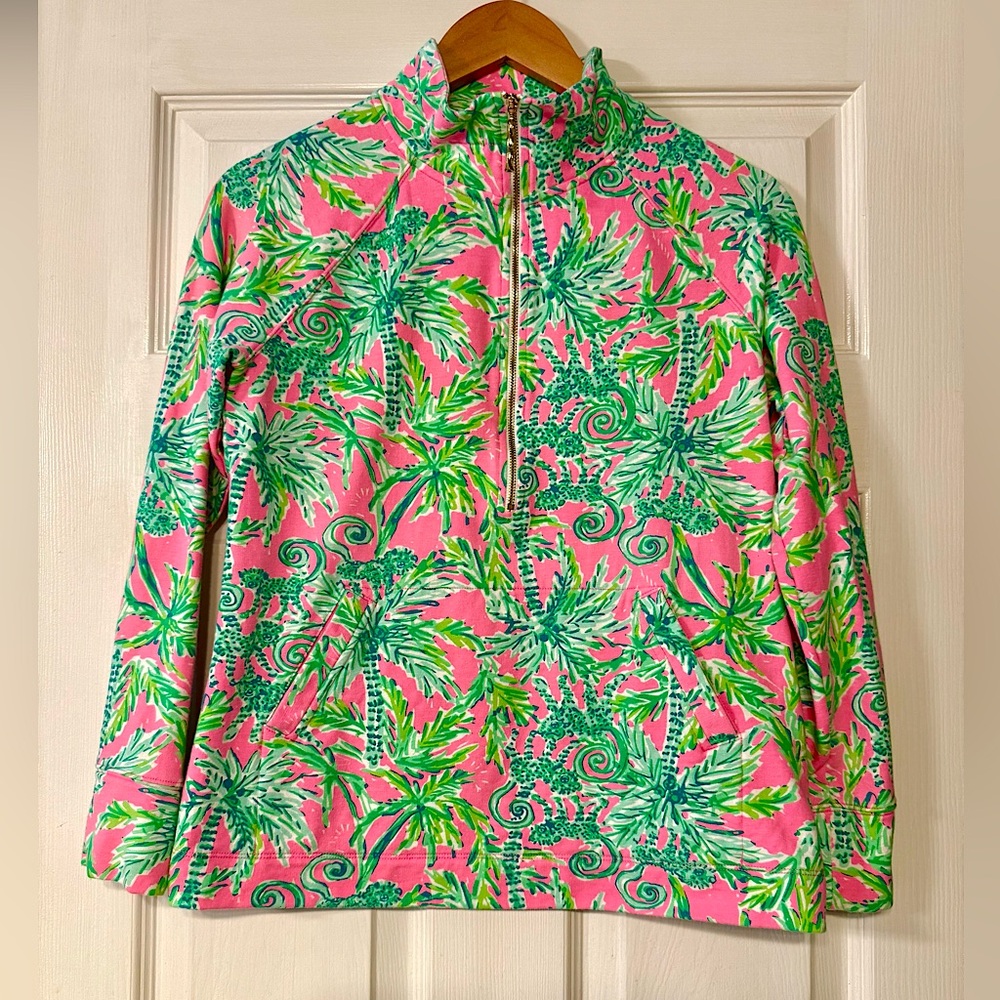Lilly Pulitzer Half Zip with Bamboo Zipper